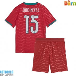 Billiga Portugal Joao Neves #15 Hemmatröja Barn VM 2026 Kortärmad (+ Korta byxor)